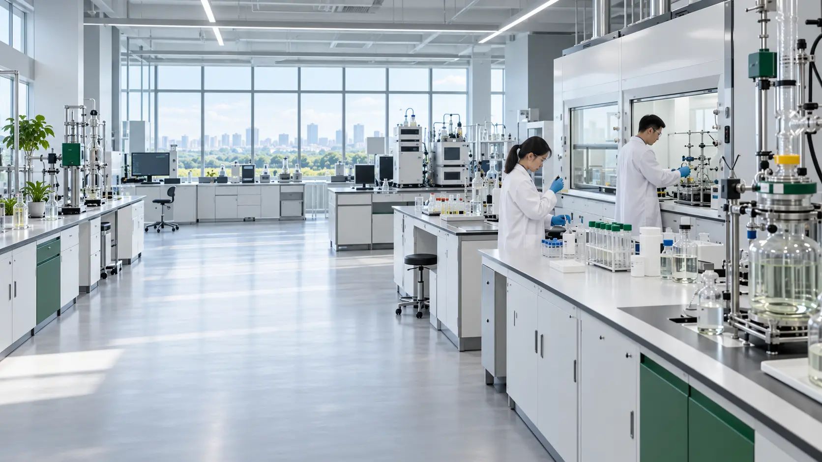 Panoramica del laboratorio di ricerca e sviluppo